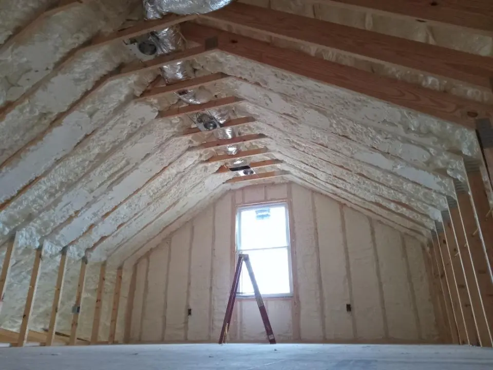 Spray foam roofing application for Crawl Space Insulation project in Vero Beach South
